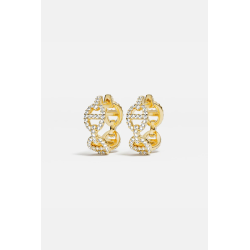 Boucles d'oreilles créole avec diamant