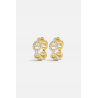 Boucles d'oreilles créole avec diamant