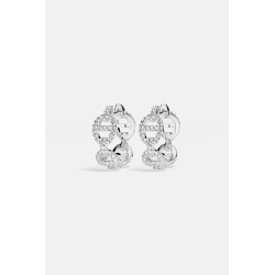 Boucles d'oreilles créole avec diamant