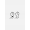 Boucles d'oreilles créole avec diamant