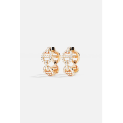 Boucles d'oreilles créole avec diamant