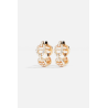 Boucles d'oreilles créole avec diamant
